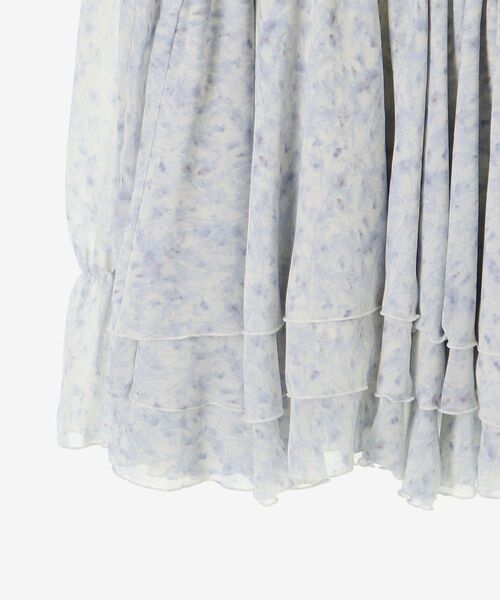 MAJESTIC LEGON（マジェスティックレゴン）の「アメスリフリルリボンミニワンピース（ワンピース・レディース・アイボリー/ブルー系その他2/ホワイト系その他2/グレー・MEDIUM）」の9枚目の写真