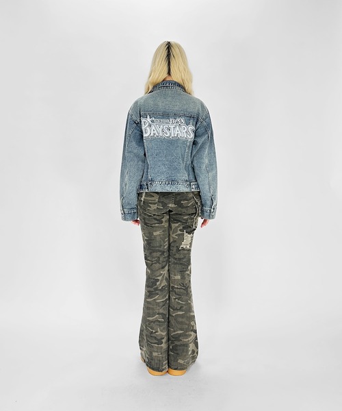 野球観戦コーデ】横浜DeNAベイスターズ BAYSTARS DENIM JACKET/デニム