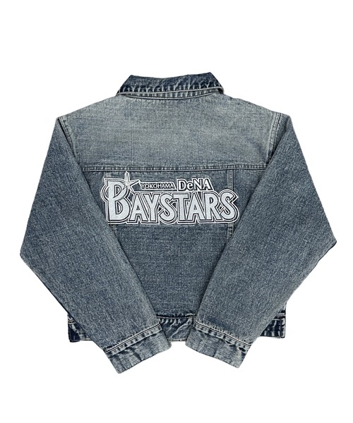 野球観戦コーデ】横浜DeNAベイスターズ BAYSTARS DENIM JACKET/デニム