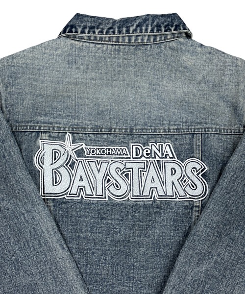 野球観戦コーデ】横浜DeNAベイスターズ BAYSTARS DENIM JACKET/デニム