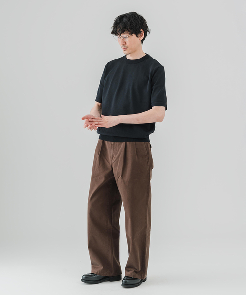 EDIFICE（エディフィス）の「Essential ニット Tシャツ（Tシャツ/カットソー・メンズ・その他4/ホワイト/ワインレッド/マルチ/ブラック・48/46）」の7枚目の写真