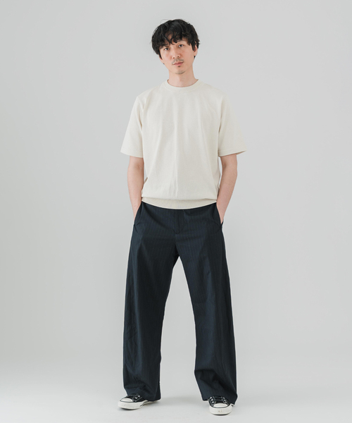 EDIFICE（エディフィス）の「Essential ニット Tシャツ（Tシャツ/カットソー・メンズ・その他4/ホワイト/ワインレッド/マルチ/ブラック・48/46）」の13枚目の写真