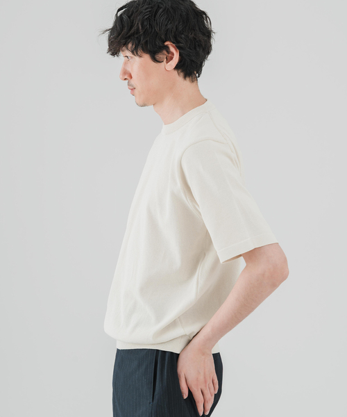 EDIFICE（エディフィス）の「Essential ニット Tシャツ（Tシャツ/カットソー・メンズ・その他4/ホワイト/ワインレッド/マルチ/ブラック・48/46）」の17枚目の写真