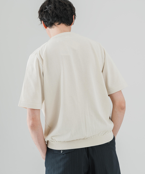 EDIFICE（エディフィス）の「Essential ニット Tシャツ（Tシャツ/カットソー・メンズ・その他4/ホワイト/ワインレッド/マルチ/ブラック・48/46）」の18枚目の写真