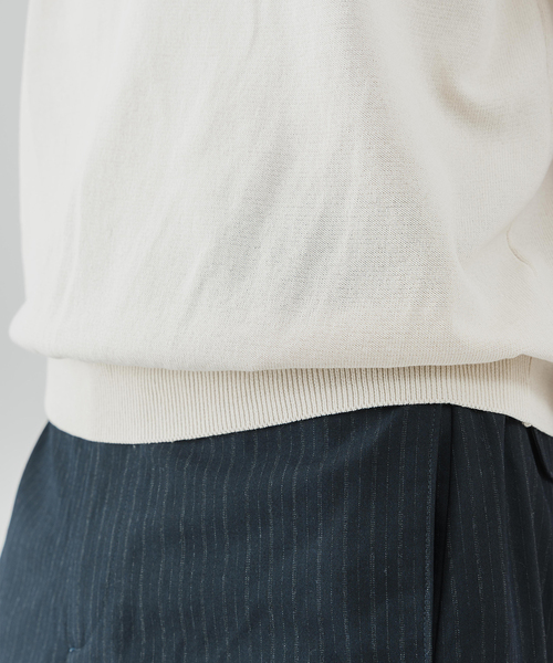 EDIFICE（エディフィス）の「Essential ニット Tシャツ（Tシャツ/カットソー・メンズ・その他4/ホワイト/ワインレッド/マルチ/ブラック・48/46）」の20枚目の写真