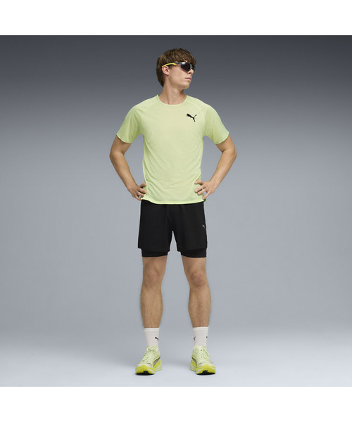 PUMA(プーマ)の「PUMA プーマ メンズ ランニング ライトスピード 半袖 Tシャツ(Tシャツ/カットソー・メンズ・ライム/ブラック・X-LARGE/MEDIUM/LARGE/X-SMALL/SMALL)」の8枚目の写真
