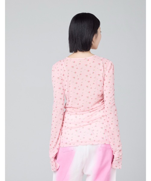 Little sunny bite（リトルサニーバイト）の「【8】【it】【Little Sunny Bite】floral tulle top（Tシャツ/カットソー・レディース・ホワイト/ピンク/ブラック・MEDIUM/SMALL）」の22枚目の写真