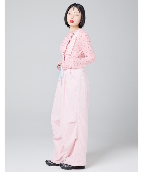Little sunny bite（リトルサニーバイト）の「【8】【it】【Little Sunny Bite】floral tulle top（Tシャツ/カットソー・レディース・ホワイト/ピンク/ブラック・MEDIUM/SMALL）」の12枚目の写真