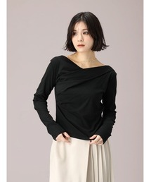 fifth（フィフス）の「ドレープデザインカットソー（Tシャツ/カットソー）」