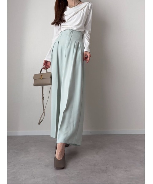 fifth（フィフス）の「ドレープデザインカットソー（Tシャツ/カットソー・レディース・ホワイト/ブラック・M）」の7枚目の写真