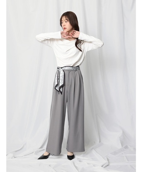 fifth（フィフス）の「ドレープデザインカットソー（Tシャツ/カットソー・レディース・ホワイト/ブラック・M）」の13枚目の写真