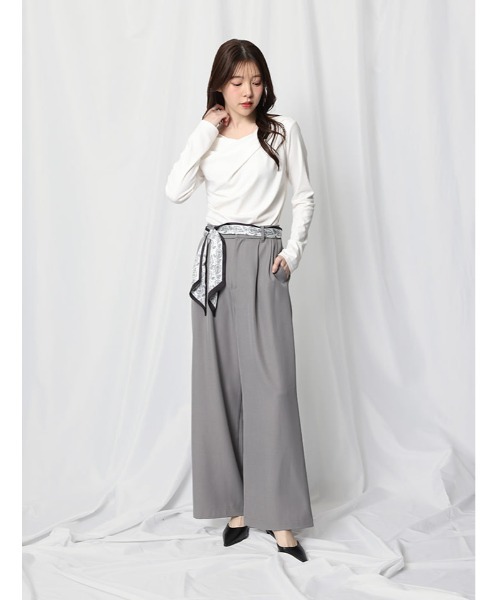 fifth（フィフス）の「ドレープデザインカットソー（Tシャツ/カットソー・レディース・ホワイト/ブラック・M）」の14枚目の写真