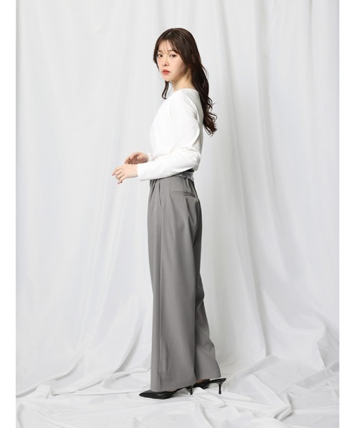 fifth（フィフス）の「ドレープデザインカットソー（Tシャツ/カットソー・レディース・ホワイト/ブラック・M）」の15枚目の写真