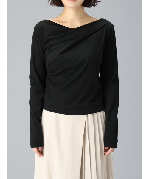 fifth（フィフス）の「ドレープデザインカットソー（Tシャツ/カットソー・レディース・ホワイト/ブラック・M）」の22枚目の写真