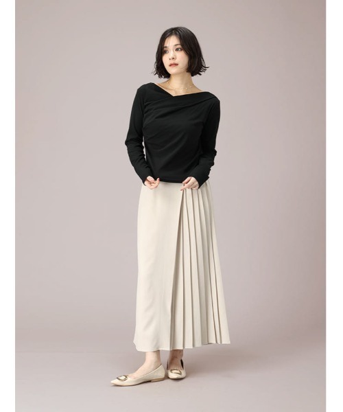 fifth（フィフス）の「ドレープデザインカットソー（Tシャツ/カットソー・レディース・ホワイト/ブラック・M）」の19枚目の写真