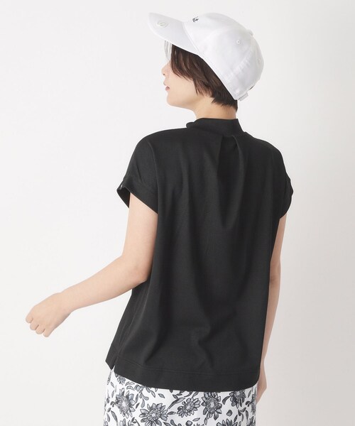 adabat(アダバット)の「【吸水速乾】UVメッセージロゴモックT(Tシャツ/カットソー・レディース・ライトブルー/ベビーピンク/ブラック/ネイビー・42/40/38/36)」の8枚目の写真