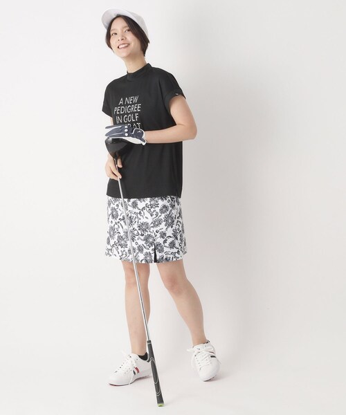adabat(アダバット)の「【吸水速乾】UVメッセージロゴモックT(Tシャツ/カットソー・レディース・ライトブルー/ベビーピンク/ブラック/ネイビー・42/40/38/36)」の10枚目の写真