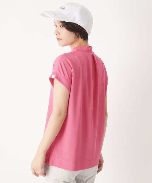 adabat(アダバット)の「【吸水速乾】UVメッセージロゴモックT(Tシャツ/カットソー・レディース・ライトブルー/ベビーピンク/ブラック/ネイビー・42/40/38/36)」の15枚目の写真