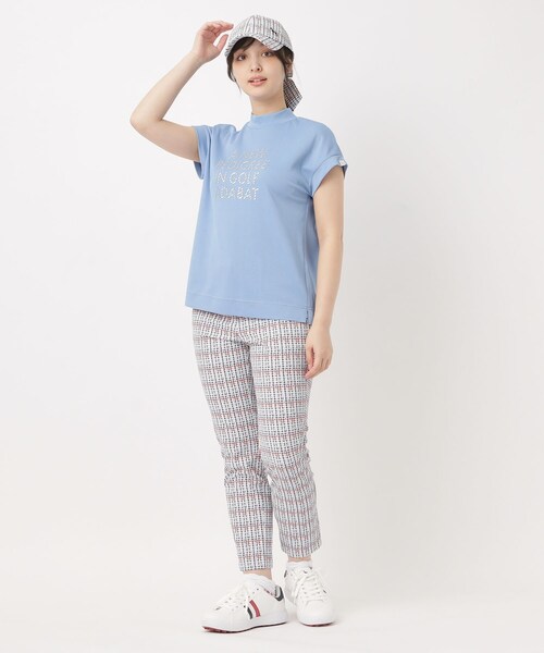adabat(アダバット)の「【吸水速乾】UVメッセージロゴモックT(Tシャツ/カットソー・レディース・ライトブルー/ベビーピンク/ブラック/ネイビー・42/40/38/36)」の20枚目の写真
