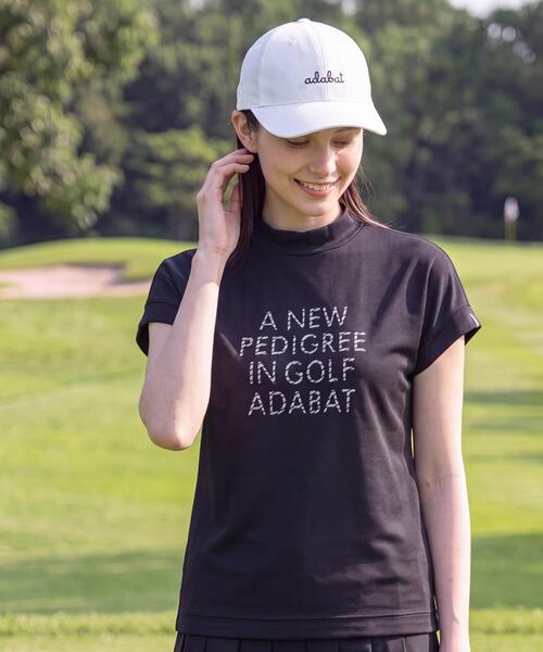 adabat(アダバット)の「【吸水速乾】UVメッセージロゴモックT(Tシャツ/カットソー・レディース・ライトブルー/ベビーピンク/ブラック/ネイビー・42/40/38/36)」の16枚目の写真