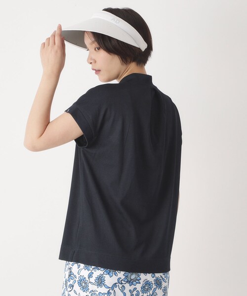 adabat(アダバット)の「【吸水速乾】UVメッセージロゴモックT(Tシャツ/カットソー・レディース・ライトブルー/ベビーピンク/ブラック/ネイビー・42/40/38/36)」の21枚目の写真