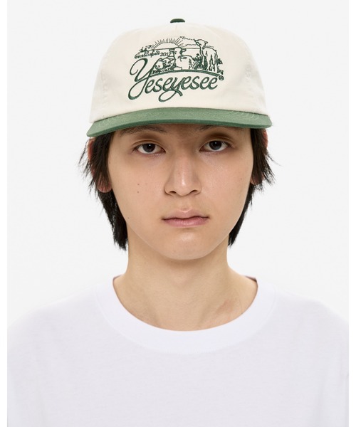 YESEYESEE(イエスアイシー)の「Field Cap(キャップ・メンズ・ブラック/オレンジ/グリーン・FREE)」の15枚目の写真