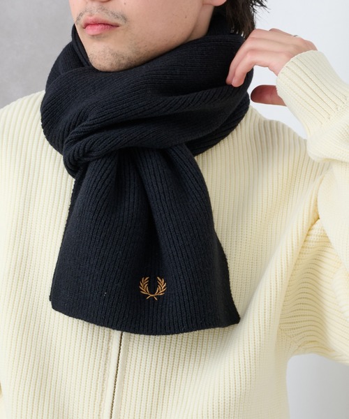 FRED PERRY】CLASSIC WOOL SCARF C3307/クラシック ウール スカーフ