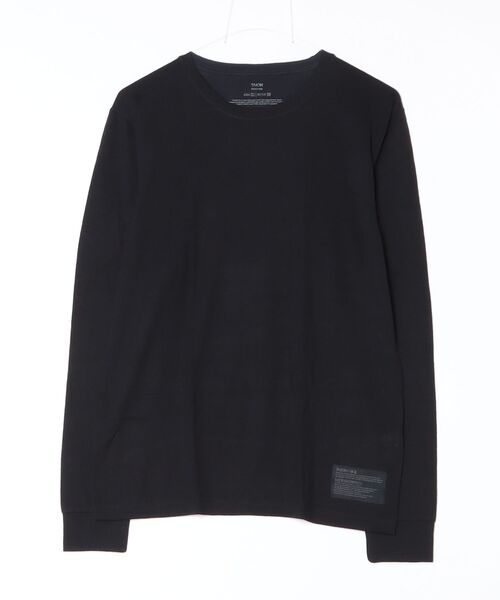 TAION（タイオン）の「【TAION】MERINO WOOL UNDER WEAR T-SH(LONG)（Tシャツ/カットソー・メンズ・グレー/ブラック・LARGE/MEDIUM/X-LARGE）」の3枚目の写真