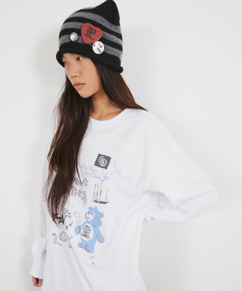 LMCの「DOODLE BEAR COLLAGE LONG SLV TEE white(Tシャツ/カットソー・レディース・その他・LARGE/MEDIUM/SMALL/X-LARGE)」の3枚目の写真