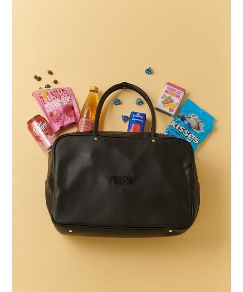 FURFUR（ファーファー）の「【限定カラー】BIGボストンバッグ（ボストンバッグ・レディース・ブラック/アイボリー/ピンク/ブラウン/ネイビー・F）」の3枚目の写真