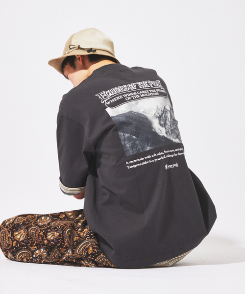 Snow Peak(スノーピーク)の「snow peak / スノーピーク 別注 谷川岳 プリント Tシャツ(Tシャツ/カットソー・メンズ・ブラック系その他/ストーン・X-LARGE/LARGE/MEDIUM)」の20枚目の写真