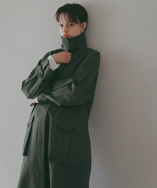 BAYFLOW（ベイフロー）の「【EF(エフ)】バルマカーンコート（WOMEN）（その他アウター・レディース・カーキ/ベージュ・FREE）」の2枚目の写真