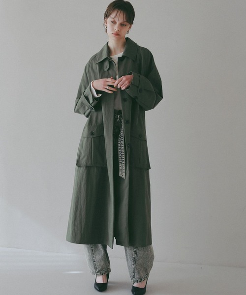 BAYFLOW（ベイフロー）の「【EF(エフ)】バルマカーンコート（WOMEN）（その他アウター・レディース・カーキ/ベージュ・FREE）」の10枚目の写真