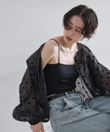 【接触冷感・抗菌消臭・UVカット】カップ付きベアキャミ