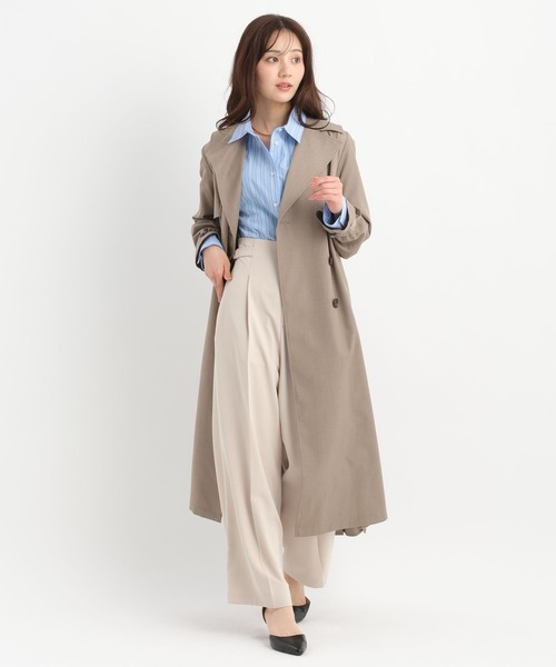 Andemiu（アンデミュウ）の「バックプリーツトレンチコート659939（トレンチコート・レディース・モカ/ブルー/ベージュ・FREE）」の11枚目の写真