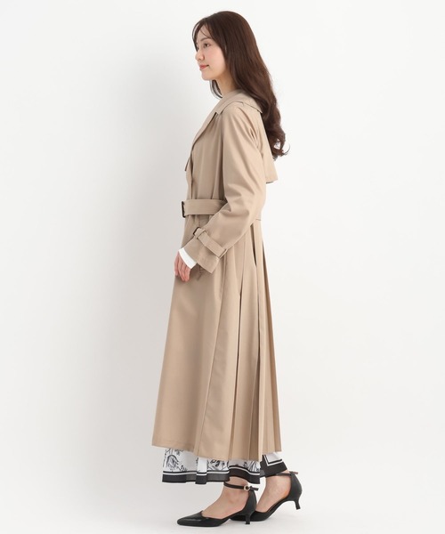 Andemiu（アンデミュウ）の「バックプリーツトレンチコート659939（トレンチコート・レディース・モカ/ブルー/ベージュ・FREE）」の16枚目の写真