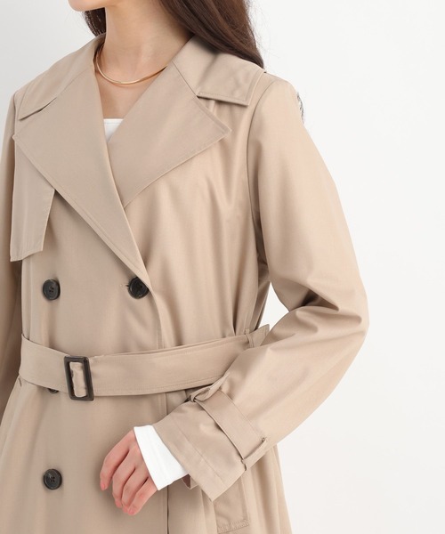 Andemiu（アンデミュウ）の「バックプリーツトレンチコート659939（トレンチコート・レディース・モカ/ブルー/ベージュ・FREE）」の19枚目の写真