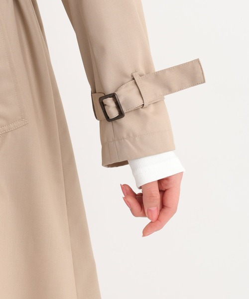 Andemiu（アンデミュウ）の「バックプリーツトレンチコート659939（トレンチコート・レディース・モカ/ブルー/ベージュ・FREE）」の21枚目の写真