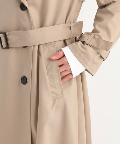 Andemiu（アンデミュウ）の「バックプリーツトレンチコート659939（トレンチコート・レディース・モカ/ブルー/ベージュ・FREE）」の22枚目の写真