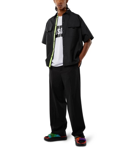MSGM(エムエスジーエム)の「【Basic Color】MSGM BOXロゴTシャツ(Tシャツ/カットソー・メンズ・ホワイト/ブラック・XL/L/M/S/XS)」の6枚目の写真