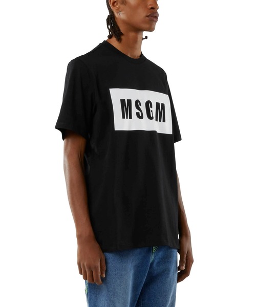 MSGM(エムエスジーエム)の「【Basic Color】MSGM BOXロゴTシャツ(Tシャツ/カットソー・メンズ・ホワイト/ブラック・XL/L/M/S/XS)」の9枚目の写真