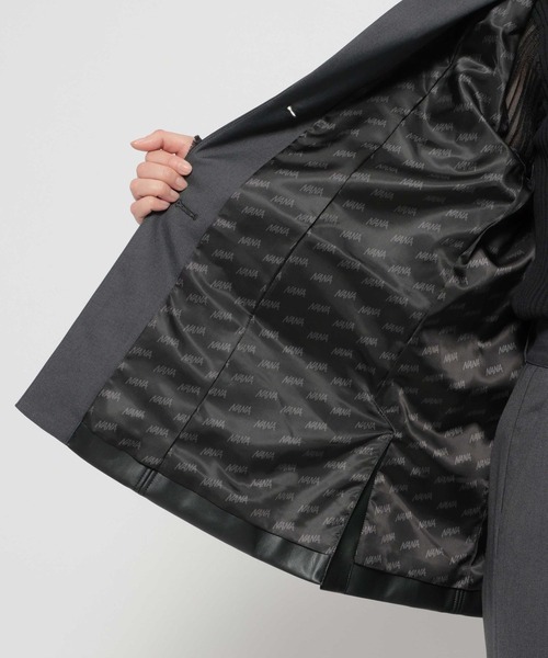 HARE（ハレ）の「【NANA×HARE】コルセットデザインフェイクレザージャケット（テーラードジャケット・レディース・グレー/ブラック・SMALL/MEDIUM）」の20枚目の写真