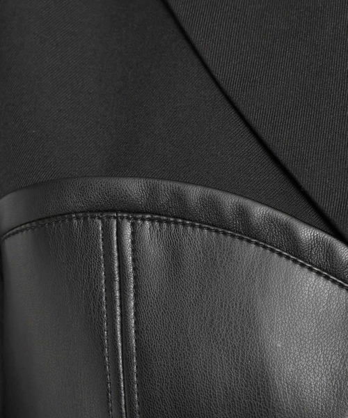 HARE（ハレ）の「【NANA×HARE】コルセットデザインフェイクレザージャケット（テーラードジャケット・レディース・グレー/ブラック・SMALL/MEDIUM）」の22枚目の写真