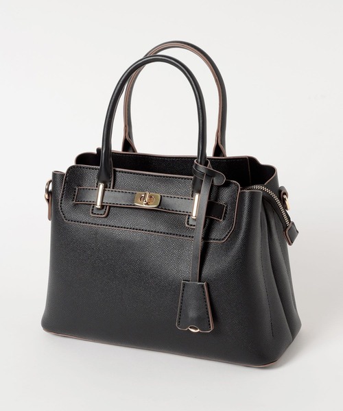 mysty woman（ミスティウーマン）の「ロックベルトSBAG 681246（ショルダーバッグ・レディース・ブラック/アイボリー・FREE）」の15枚目の写真