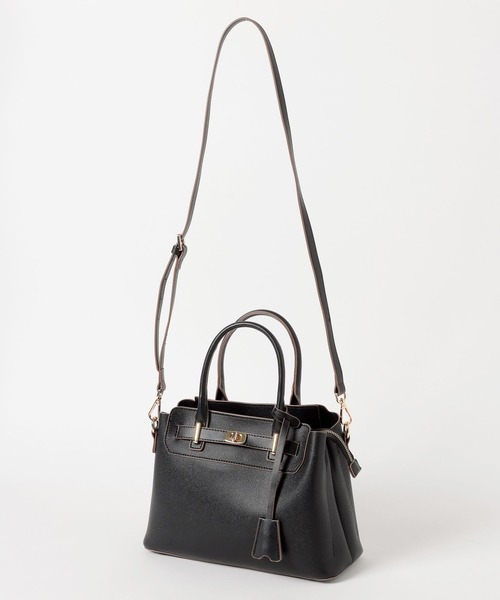 mysty woman（ミスティウーマン）の「ロックベルトSBAG 681246（ショルダーバッグ・レディース・ブラック/アイボリー・FREE）」の9枚目の写真