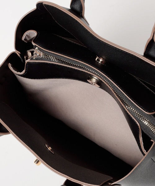 mysty woman（ミスティウーマン）の「ロックベルトSBAG 681246（ショルダーバッグ・レディース・ブラック/アイボリー・FREE）」の5枚目の写真