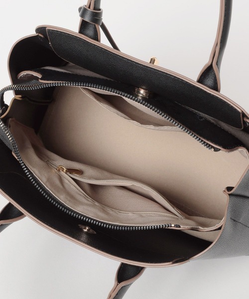 mysty woman（ミスティウーマン）の「ロックベルトSBAG 681246（ショルダーバッグ・レディース・ブラック/アイボリー・FREE）」の21枚目の写真