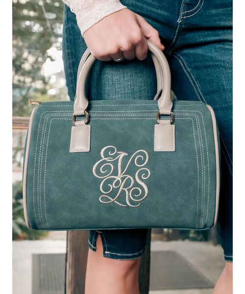 EVRIS（エヴリス）の「エンブレムステッチボストンBAG（ボストンバッグ・レディース・グリーン/ブラウン/ブラック・FREE）」の14枚目の写真