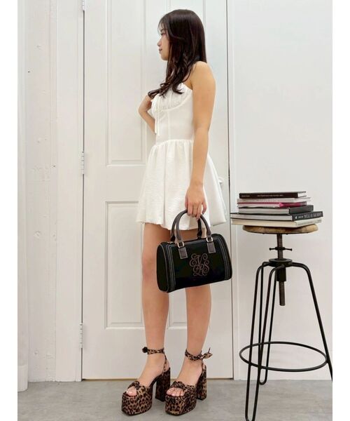 EVRIS（エヴリス）の「エンブレムステッチボストンBAG（ボストンバッグ・レディース・グリーン/ブラウン/ブラック・FREE）」の20枚目の写真