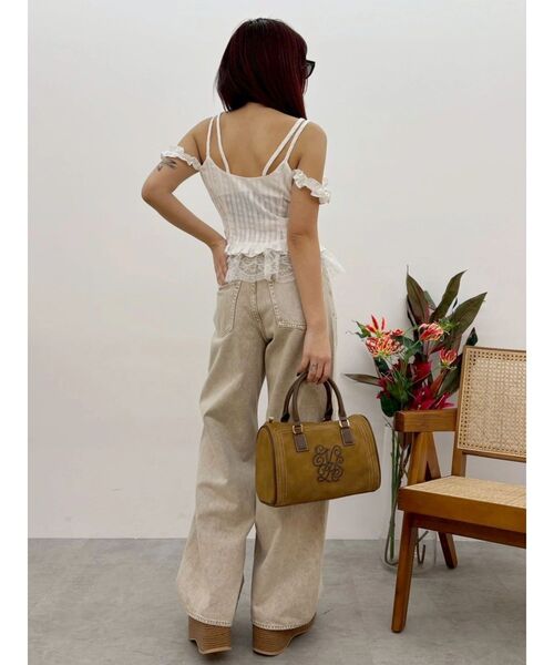 EVRIS（エヴリス）の「エンブレムステッチボストンBAG（ボストンバッグ・レディース・グリーン/ブラウン/ブラック・FREE）」の22枚目の写真